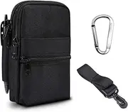 Phone Holster Pouch with Belt Clip Phone Holsters Case Belt Loop Pouch Holster Waist Bag Compatible with Galaxy S24/S23/S22/S21 Ultra/Pixel 8 Pro/7 Pro/6 Pro,Mens Holster Shoulder Bag Compatible with