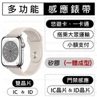 在飛比找蝦皮購物優惠-【矽膠運動型錶帶】Apple Watch 悠遊卡錶帶 IC 