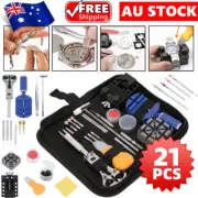 Watch Repair Tool Kit Back Case Opener Remover Spring Pin Bars Set Watchmaker