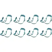 8x R&M Mermaid Cookie Cutter Polyresin Coated Steel Baking Mould 11.4cm Blue