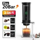 New Wireless Electric Portable Espresso Coffee Machine 3in1 Camping Coffee Maker