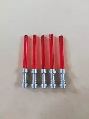 LEGO - bluk starwars trans red light sabers packs!!! WEAPONS FOR MINIFIGURES