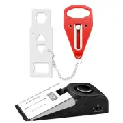Portable Door Lock & Door Stop Alarm Set, Dual Protection for Privacy and Saf...