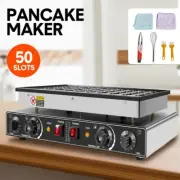 50pcs Commercial Pancake Maker Electric Nonstick Waffle Dutch Baker Machine