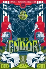Star Wars: Return of the Jedi Battle of Endor Variant Giclee Print 13x19 NEW