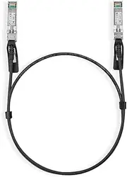 Omada 1 Meter 10G SFP+ Direct Attach Cable, a passive twin-ax cable, 10G SFP+ connector on both sides, Drives 10 Gigabit Ethernet (1m distance), Cost-effective Option, By TP-Link(SM5220-1M)
