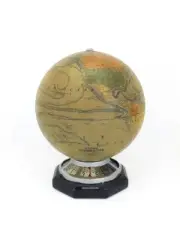 Jaeger Table clock with 8 day movement, Globe Lamp MAPPEMONDE