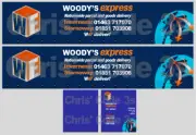 Code 3 Adhesive Vinyl Trailer Decal - Woody's Express 1/50 1/76 1/148 1/64 1/87