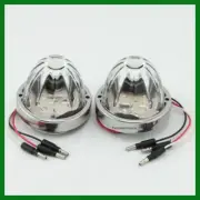 Classic Watermelon Glass Flush Mount Green LED Clear Lens Light -Set of 2