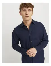 [Jack & Jones] Linen Blend Shirt in Navy Blazer