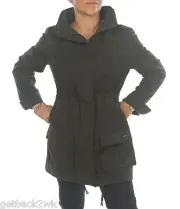 NEW Nixon Ladies S JACKET COAT HOODY TOP SHIRT Military Intelligence Army Green