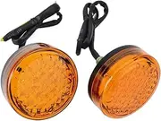 1 Pair Led Amber for Harley for Davidson for Triumph Chopper Bobber Motorcycle Turn Signal Indicator Light Universal Scooter Lamp