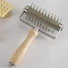 Pizza Dough Docker Stainless Steel Pastry Roller with Spikes for Sandwich