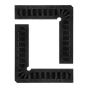 2pcs Positioning Squares Right Angle Clamps 100x100mm 90° Corner Clamp, Black