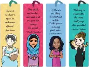 Re-marks GirlMarks Inspiring Women Tassel Bookmarks, Pack of 4