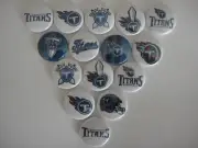 Tennessee Titans flat back buttons or pin badges cabochons embellishments magnet