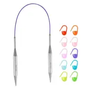 Knitting Needles Size US 13 Stainless Steel 16" Circular Needle