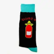 Marc Ecko Socks Hot Sauce It Up Cookin Novely Casual Dress Black New