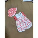 《BABY》MOSCHINO BABY粉紅圓點包屁衣帽子-3M-6M