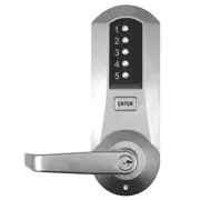 Kaba 5021XSWL-26D-41 Cylindrical Push Button Lock with Lever Xs Ko Us26D,...