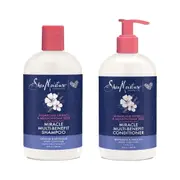 2pc Shea Moisture Sugarcane Extract & Meadowfoam Shampoo & Conditioner 384ml