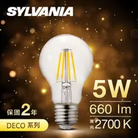 在飛比找ETMall東森購物網優惠-SYLVANIA喜萬年 LED 經典款燈絲燈泡 A60 黃光