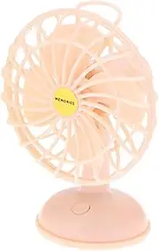 TENOL Dollhouse USB Desk Fan Dollhouse Furniture 1/12 1/6 Scale Dollhouse Accessories for Mini Room DIY Projects Accessories Decor, Pink