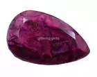314 CT Natural Red Ruby Faceted Pear Shape Loose Gemstone IGL CERTIFIED 4OUC