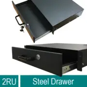 2U 19" Rack Mount Drawer 2RU Draw 14 inch deep for Server Comms Data cabinet