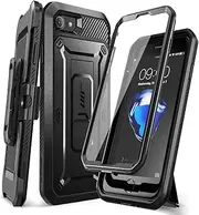 SUPCASE for iPhone SE 3rd Generation/iPhone SE 2nd Generation/iPhone 7/ iPhone 8 Case (Unicorn Beetle Pro), with Screen Protector & Stand & Holster Rugged Phone Case for Apple iPhone SE, Black