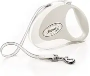 Flexi Style Tape White Medium 5m Retractable Dog Leash/Lead for Dogs up to 25kgs/55lbs