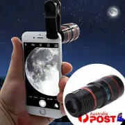 HD Clip-on 12x Optical Zoom Universal Mobile iPhone Telescope Camera Lens H YH