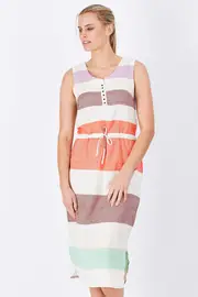 Button Up Dress--SIN-SLBTD16T
