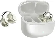 Open Ear Clip Headphones Bluetooth Wireless with Ear Clip Wireless Open Earbuds Air Bone Conduction Headphones Sports Headphones Bluetooth Bone Sound Headphones Headset with Ear Hook for Running