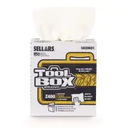 Sellars 5020001 1-Ply 8.5 x 16.5 Z400 Interfold Pop-Up Wipers - White (8/CT) New