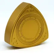 ROTOR SHAPED BRAKE / CLUTCH MASTER CYLINDER CAP COVER RX-7 RX7 13B 20B GOLD