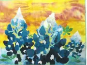 Bluebonnets Applique Quilt Pattern by OCarol