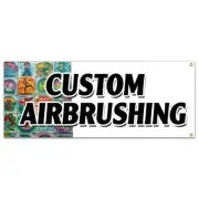 CUSTOM AIRBRUSHING BANNER SIGN artistic car auto murals air brushing