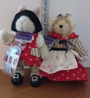 Set of Muffy Vanderbear & Hoppy VanderHare Abearicana Stars & Stripes Forever