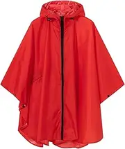 SaphiRose Lightweight Kids Rain Poncho Waterproof Jacket Zipper Up Rain Coat