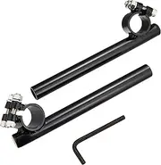 Kijima 204-530 Motorcycle Handle, Separate Handle, 1.2 inches (31 mm), Black, 7.1 inches (180 mm)