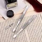 10 Pcs False Eyelash Clip Miss Man Stamp Tweezers Bulk Stainless