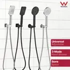 Decaura Hand Held Shower Set 3-Mode Shower Head Brass Wall Elbow Shower Hose