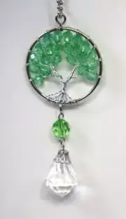 J1 August Tree of life green ORNAMENT Car Charm Ganz crystal expressions