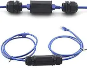 (5 Pack) Tekit RJ45 Waterproof Connector IP67 Ethernet Network Cable Connector Double Head Outdoor LAN Coupler Adapter Female Cat5 6 7 8P8C