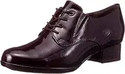 madras MODELLO(マドラスモデロ) Madras Modelo DML7106 Women's Casual Lace-up Shoes, Water Repellent Lace-up Shoes, Safe on Rainy Days, Dark Brown Enamel, 24.0 cm