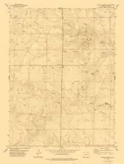 Topographical Map - Battle Canyon Colorado Quad - USGS 1977 - 23 x 30.36