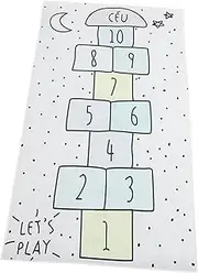 KICHOUSE Baby Crawling Pad Boys and Girls' Playing Chess Mat Bedroom Carpet Checkers Pad Polyester Playmat
