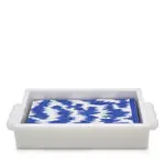 Tizo Lucite Guest Towel Holder Tray with Bubble Handles