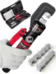 Hydraulic Wire Battery Cable Lug Terminal Crimper Crimping Tool 12 AWG to 00 ...